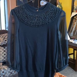 Ted Baker London Langley Black Blouse